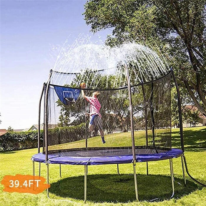 

Outdoor Trampoline Sprinkler Waterpark Toy, Black, 475876