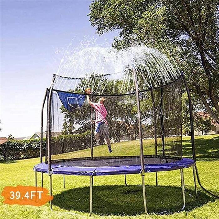 

Hobbies and Toys Outdoor Trampoline Sprinkler Waterpark Toy in Black. Size