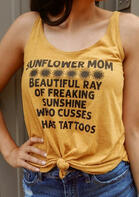 Sunflower Mom Beautiful Ray Of Freaking Sunshine Tank