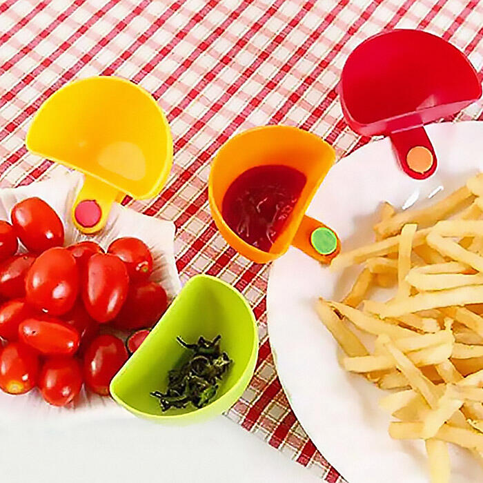 

Tools 4Pcs Dip Clip Bowl Plate Holder in Multicolor. Size