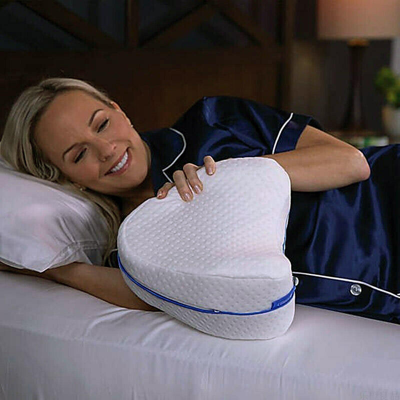

Home Decor Leg & Knee Foam Support Pillow in White. Size