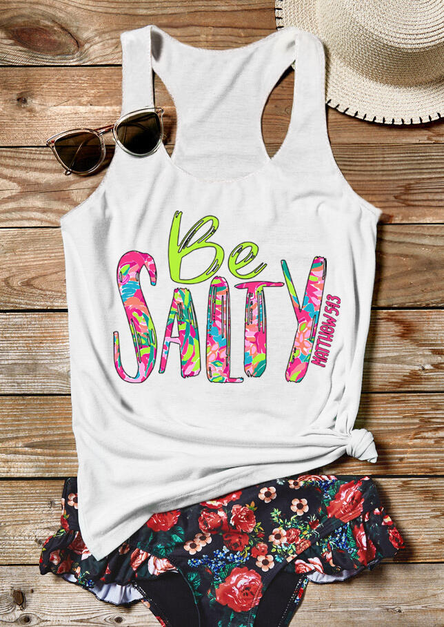 

Be Salty Matthew 5:13 Tank - White, 476632