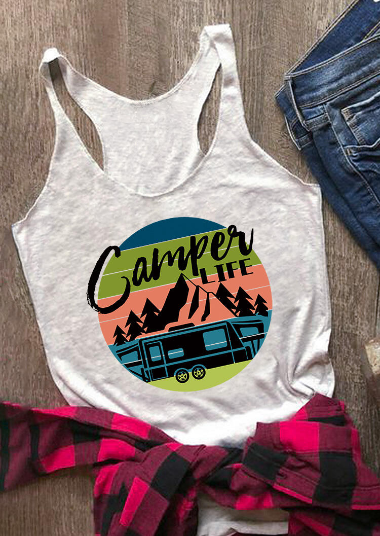 

Camper Life O-Neck Tank - Light Grey, 476052