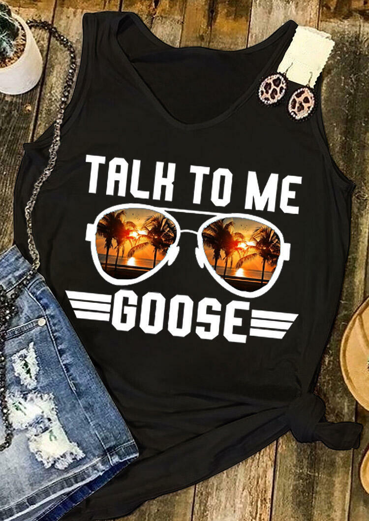 Talk To Me Goose Tank - White
