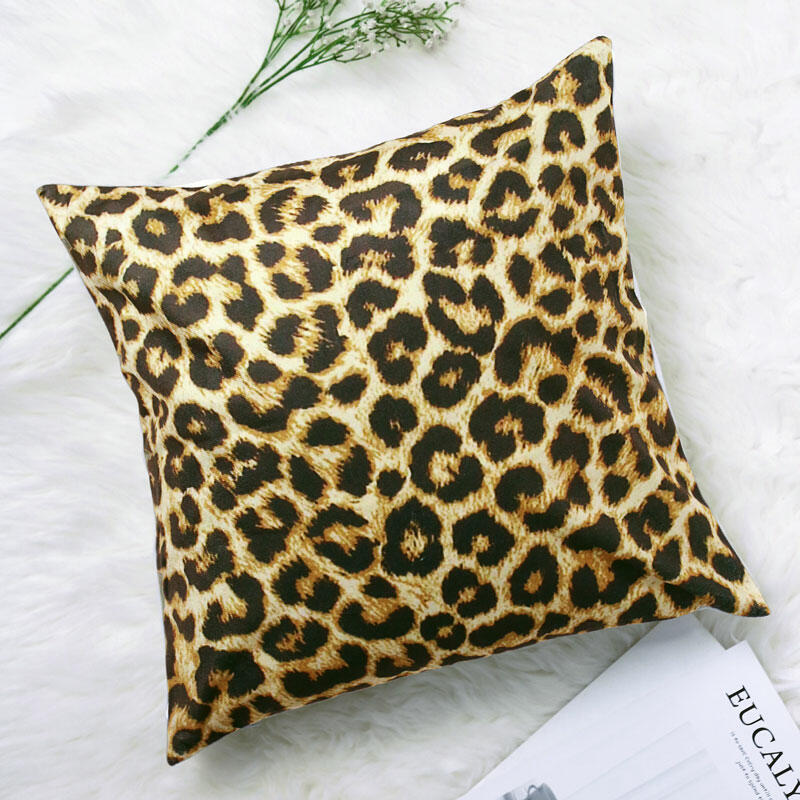 

Fashion Leopard Cow Pillowcase without Pillow, Black;leopard, 477017