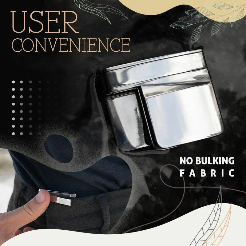 

Home Decor Stainless Steel Folding Belt Buckle in Silver. Size
