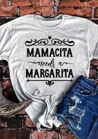 Mamacita Needs A Margarita Star T-Shirt
