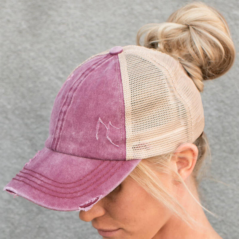 Leopard Mesh Criss-Cross Hollow Out Baseball Cap