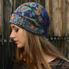 Vintage Embroidered Floral Hollow Out Hat