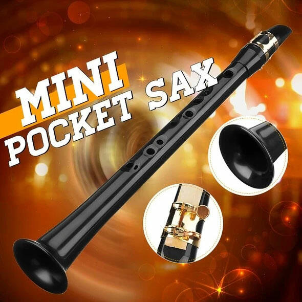 

Hobbies and Toys Portable Mini Pocket Sax in Black. Size