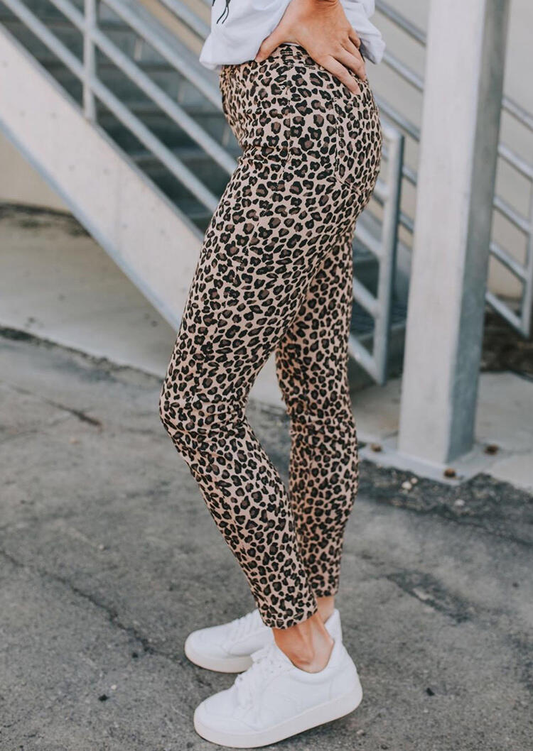 

Activewear Presale - Leopard Pocket Fitness Activewear Leggings in Leopard. Size: S,M,,XL
