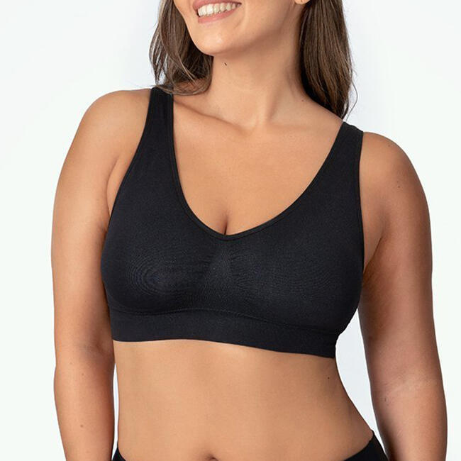 

Wirefree Racerback Yoga Sports Bra - Black, 478978