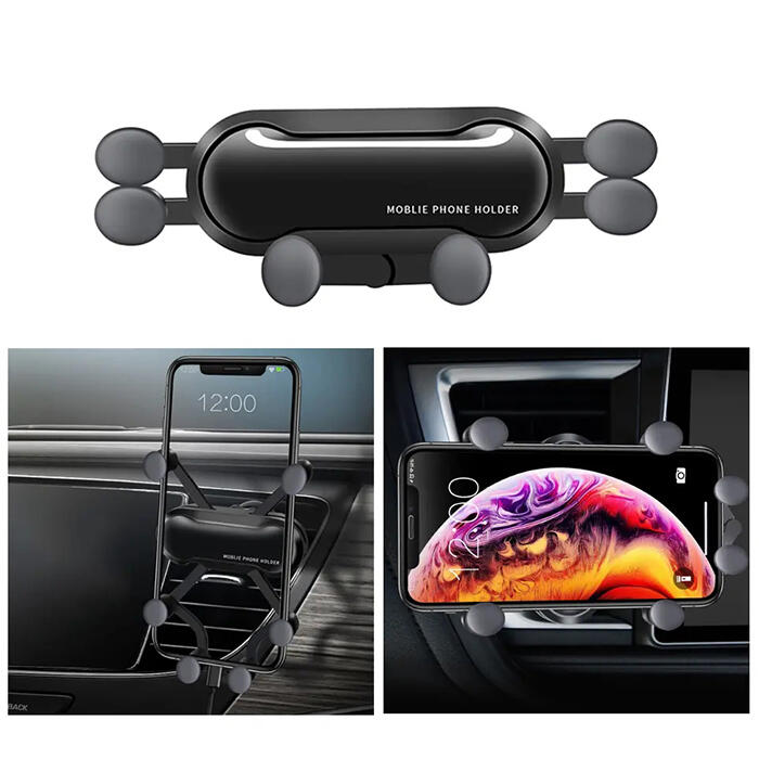 

Cool Gadgets Universal Car Gravity Phone Holder in Black. Size