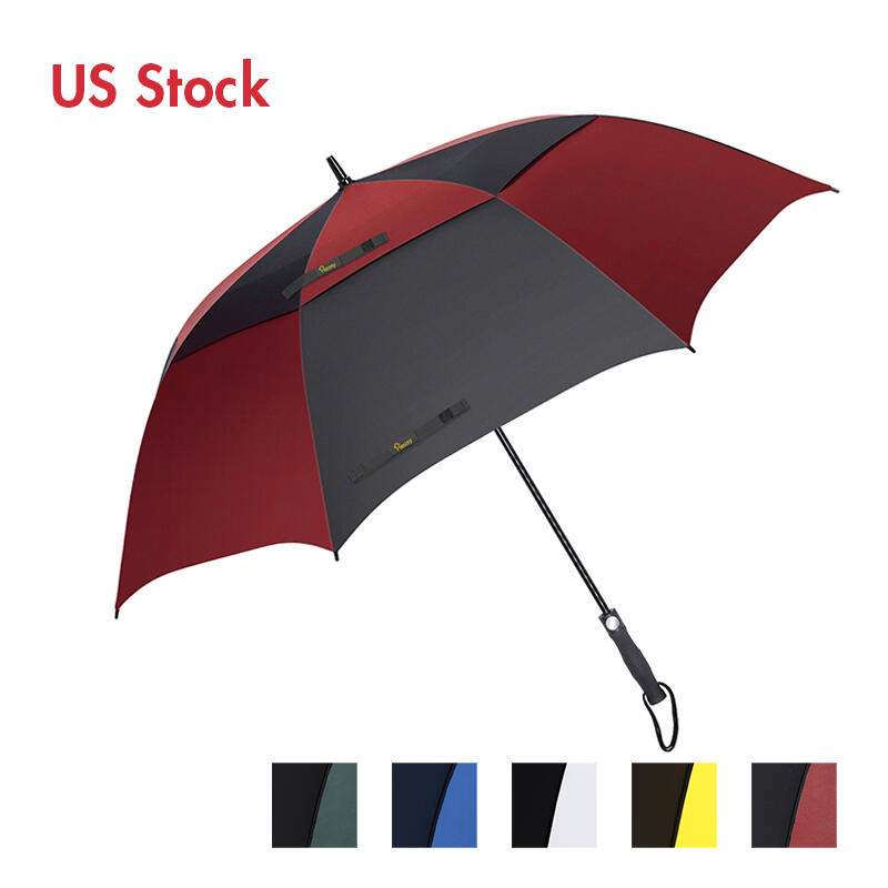 

Outdoor Products 27 Inch Windproof Waterproof Double Canopy Golf Umbrella in Green,White,Blue,Red,Yellow. Size: 27 Inch