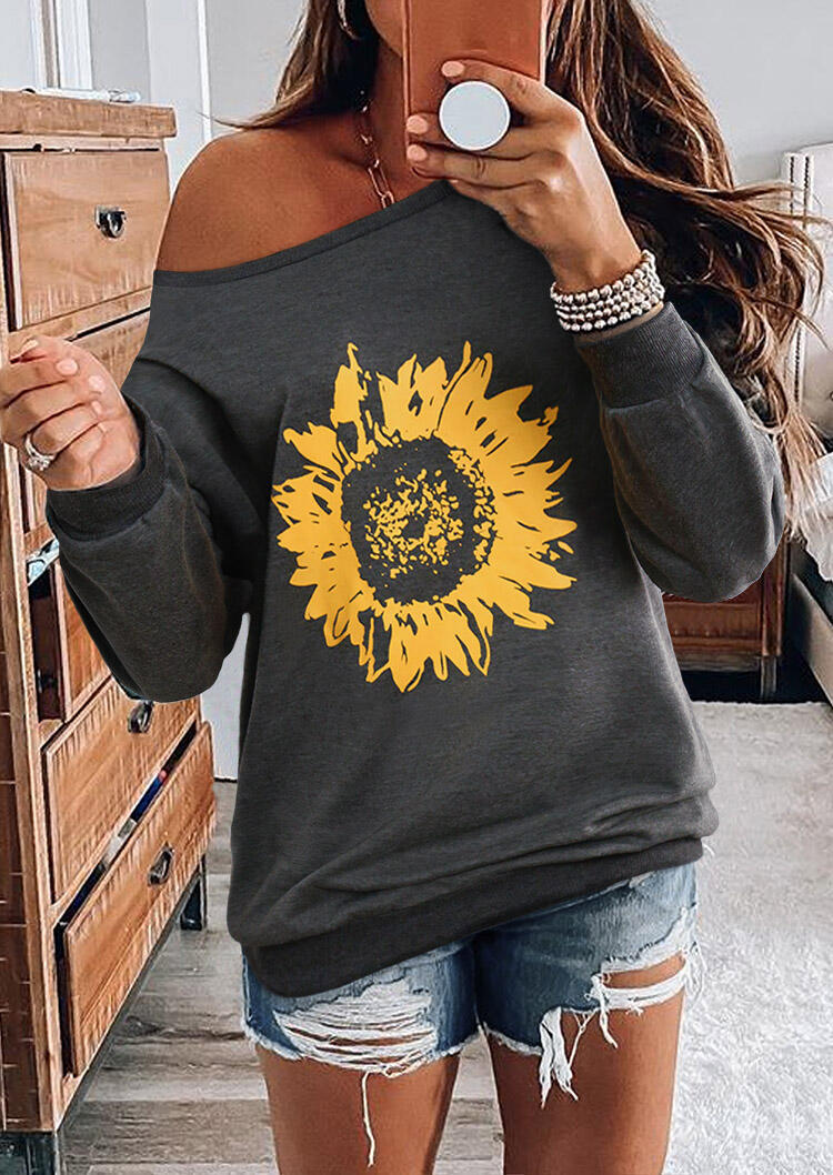 

Sunflower Long Sleeve Sweatshirt - Gray, 479308