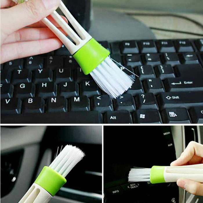 

Cool Gadgets Dual Head Dust Blind Cleaner Brush in Green. Size