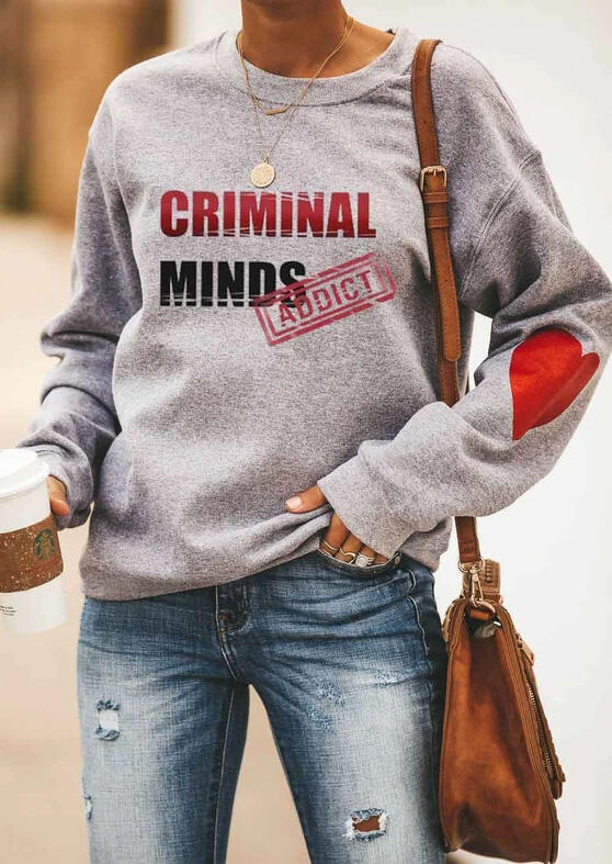 

Criminal Minds Addict Heart Sweatshirt - Gray, 480460