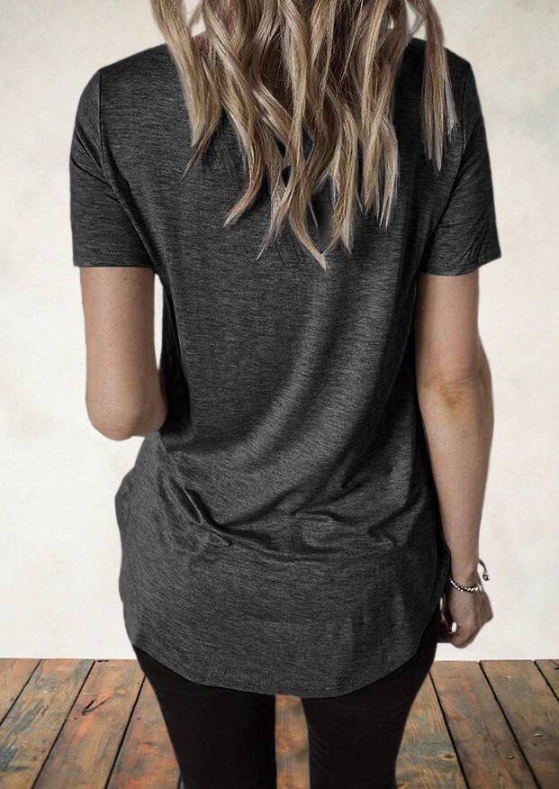 

T-shirts Tees Day Of The Dead Rose Skull Girl T-Shirt Tee in Dark Grey. Size