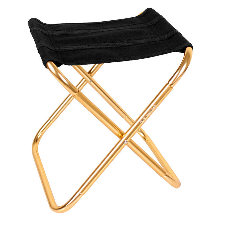 

Outdoor Portable Camping Folding Chair, Gold;silver, 481252