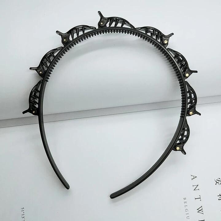 

Double Bangs Hairstyle Hairpin, Black;brown, 481183