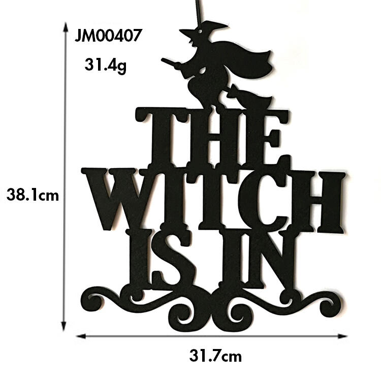 

Halloween Non-Woven Witch Hanging Decoration, Pattern1;pattern2, 481218