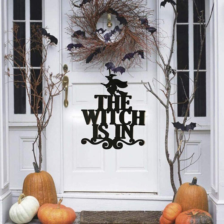 

Halloween Non-Woven Witch Hanging Decoration in Pattern2. Size