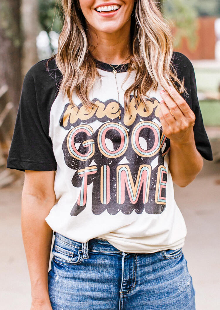 

T-shirts Tees Here For A Good Time T-Shirt Tee in White. Size: ,L,XL