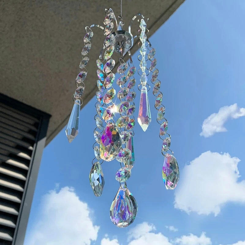 

Rainbow Crystal Wind Chime, Multicolor, 482645