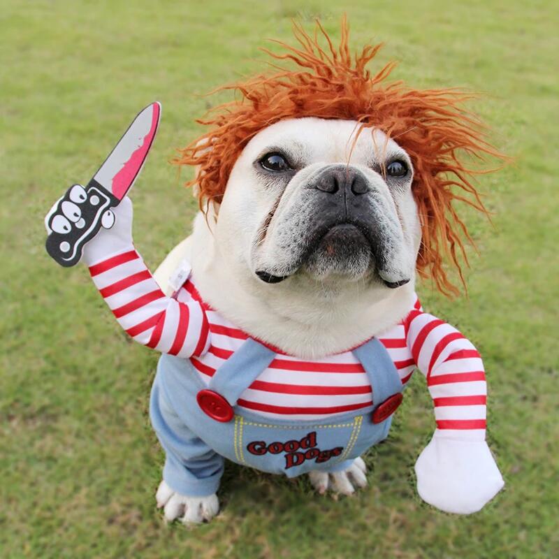 

Pet Products Halloween Dog Deadly Doll Costume in Multicolor. Size