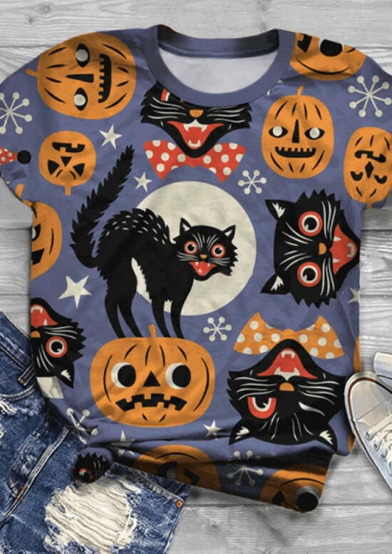 

Halloween Pumpkin Thackery Binx T-Shirt Tee, Multicolor, 483576