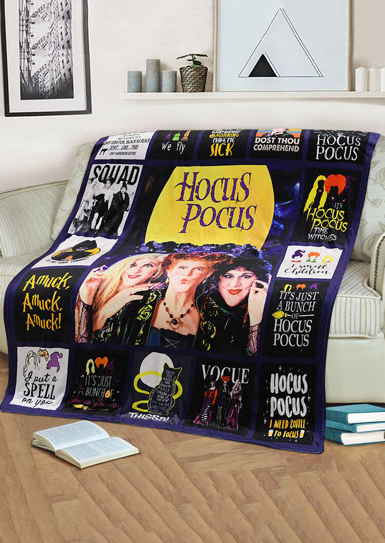 

Blanket Halloween Warm Velvet Blanket in Multicolor. Size