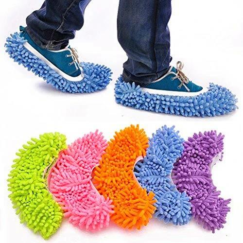 5Pairs Soft Washable Shoe Cover Mop