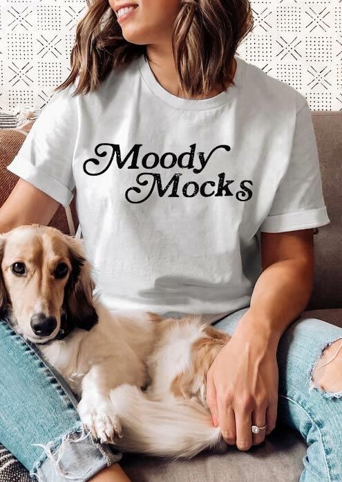 

T-shirts Tees Moody Mocks O-Neck T-Shirt Tee in White. Size: ,M,L,XL