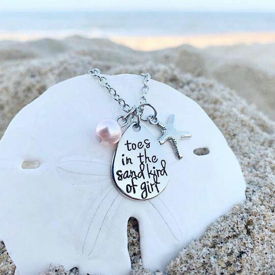 

Necklaces Starfish Pearl Toes In The Sand Kind Of Girl Pendant Necklace in Silver. Size