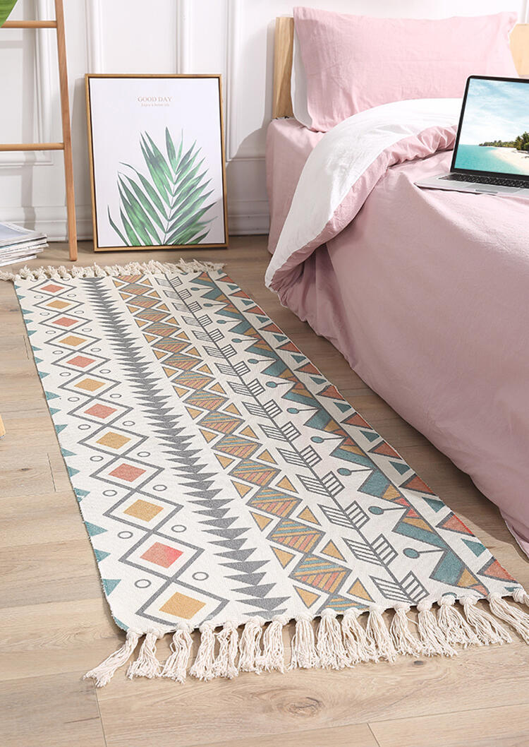 

Tassel Geometric Splicing Ethnic Woven Carpet, Pattern1;pattern2;pattern3, 484104