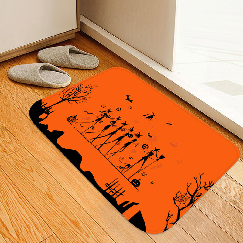 

Halloween Pumpkin Witch Cartoon Non-Slip Carpet Doormat, Pattern1;pattern2;pattern3, 485682