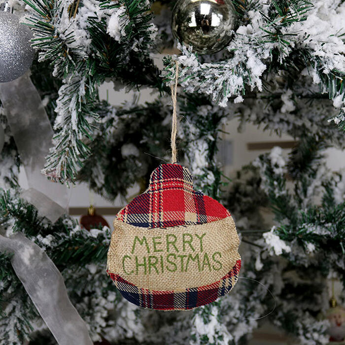 

Christmas Tree Ornament Plaid Hanging Decoration, Pattern1;pattern2;pattern3;pattern4, 486108