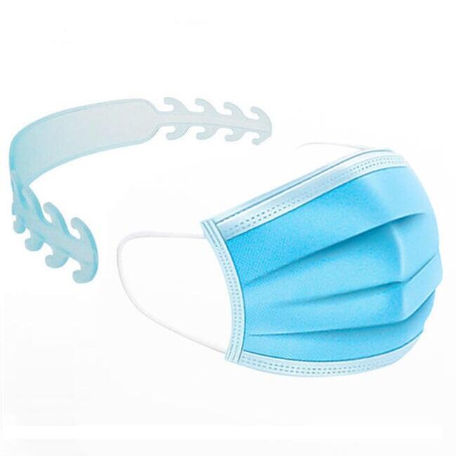 

Home Decor Adjustable Earloop Extension Soft Plastic Buckle in Blue. Size