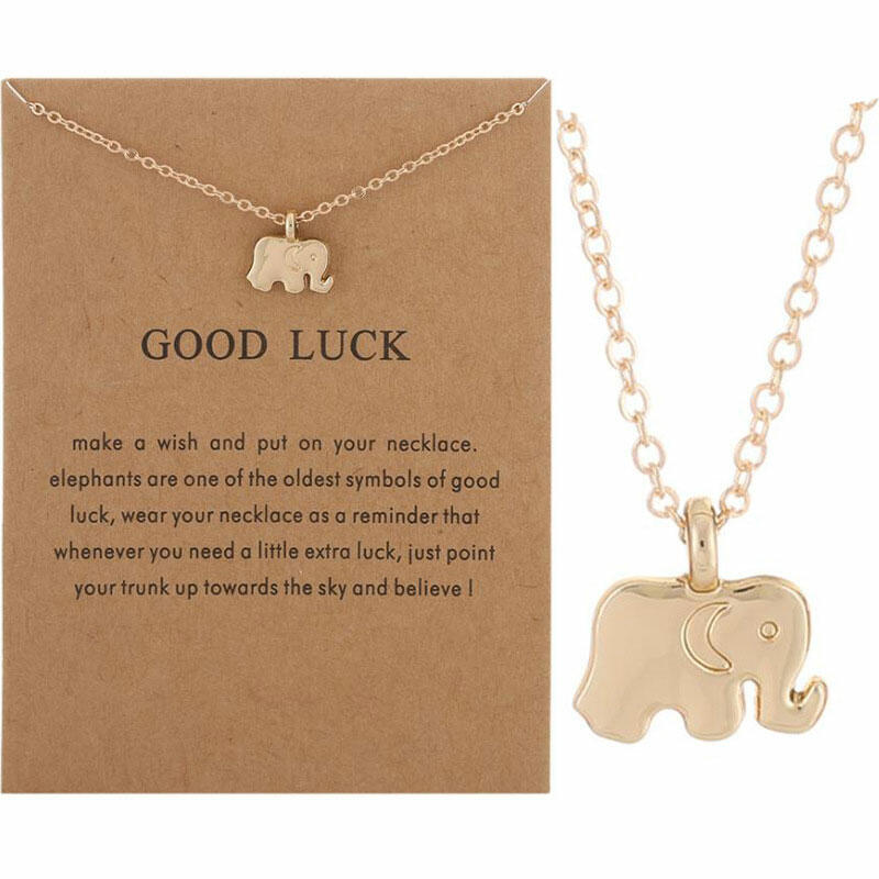 

Elephant Alloy Adjustable Pendant Necklace, Gold;silver, 487116