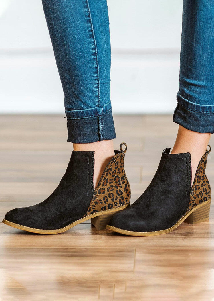 leopard and black heels