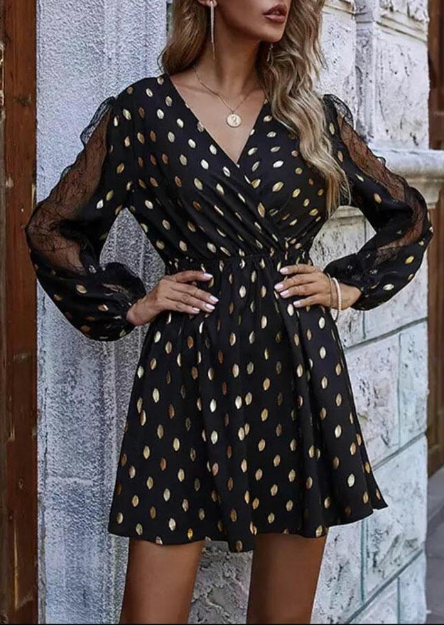 polka dot dress with belt