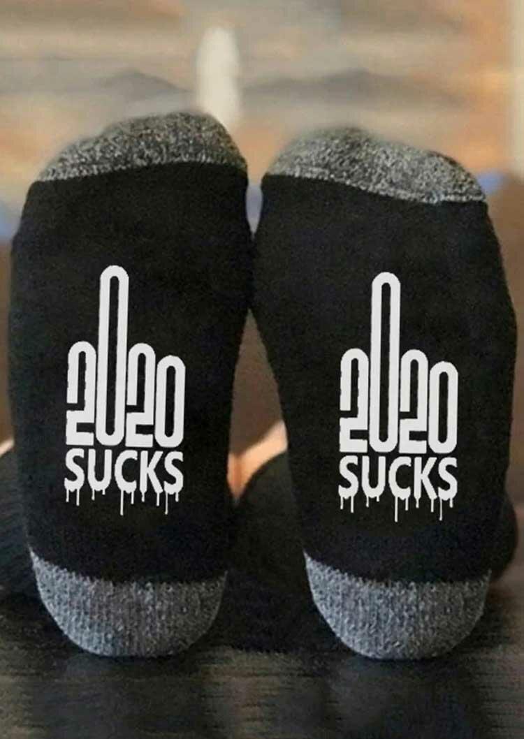 

Crew Socks Number Graphic 2020 Sucks Warm Socks in Black,Red,White,Gray. Size