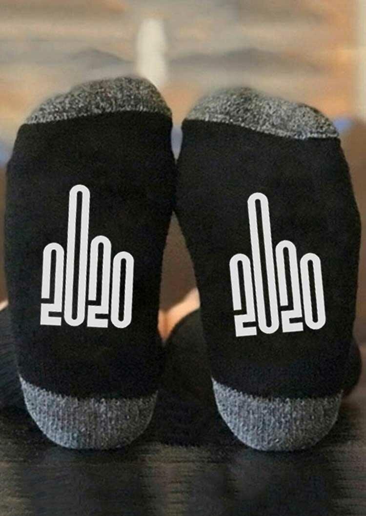 

Number Graphic 2020 Warm Socks, Black;red;white, 487634