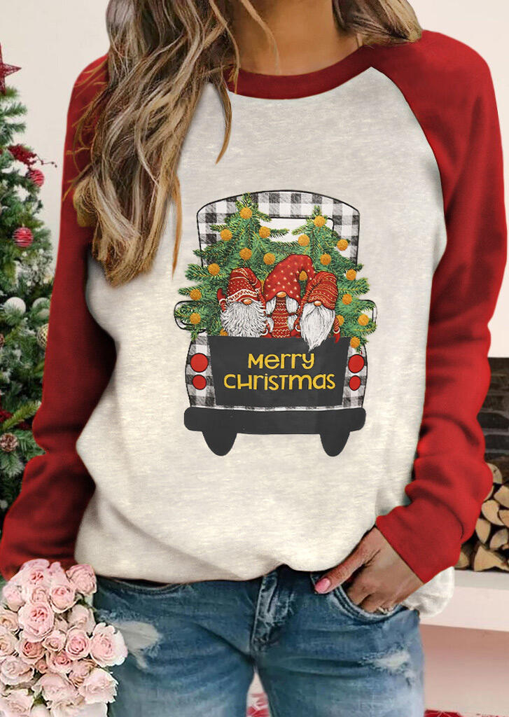 

T-shirts Tees Merry Christmas Truck Gnomies T-Shirt Tee in Light Grey. Size