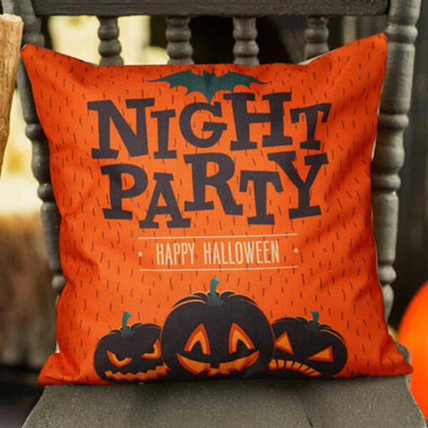 

Home Decor Halloween Witch Pumpkin Bat Pillowcase without Pillow in Army Green. Size