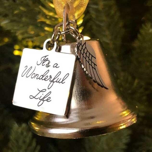 It's A Wonderful Life Wing Bell Christmas Tree Hanging Ornament