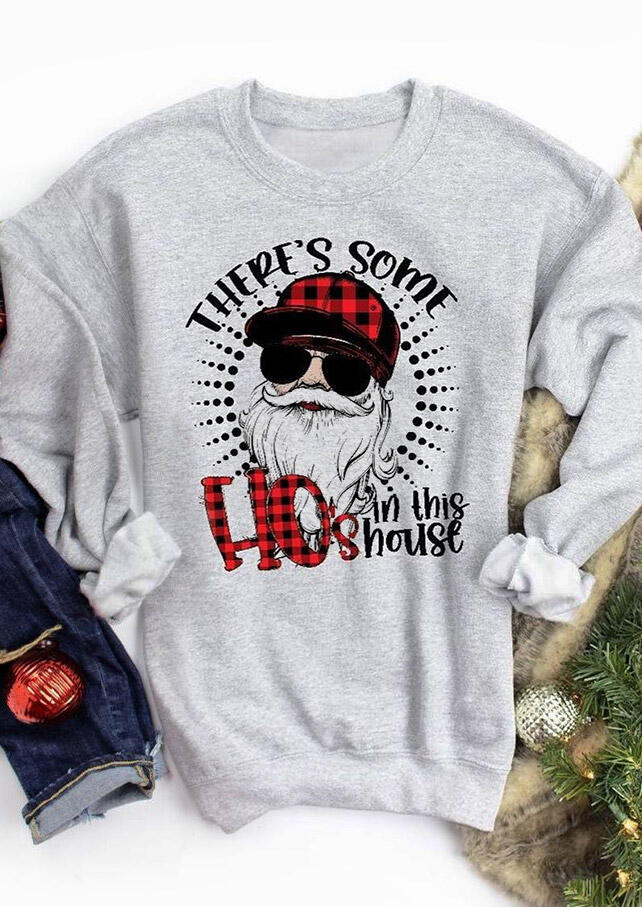 

Sweatshirts Buffalo Plaid There' Some Ho' In This House Sweatshirt in Gray. Size