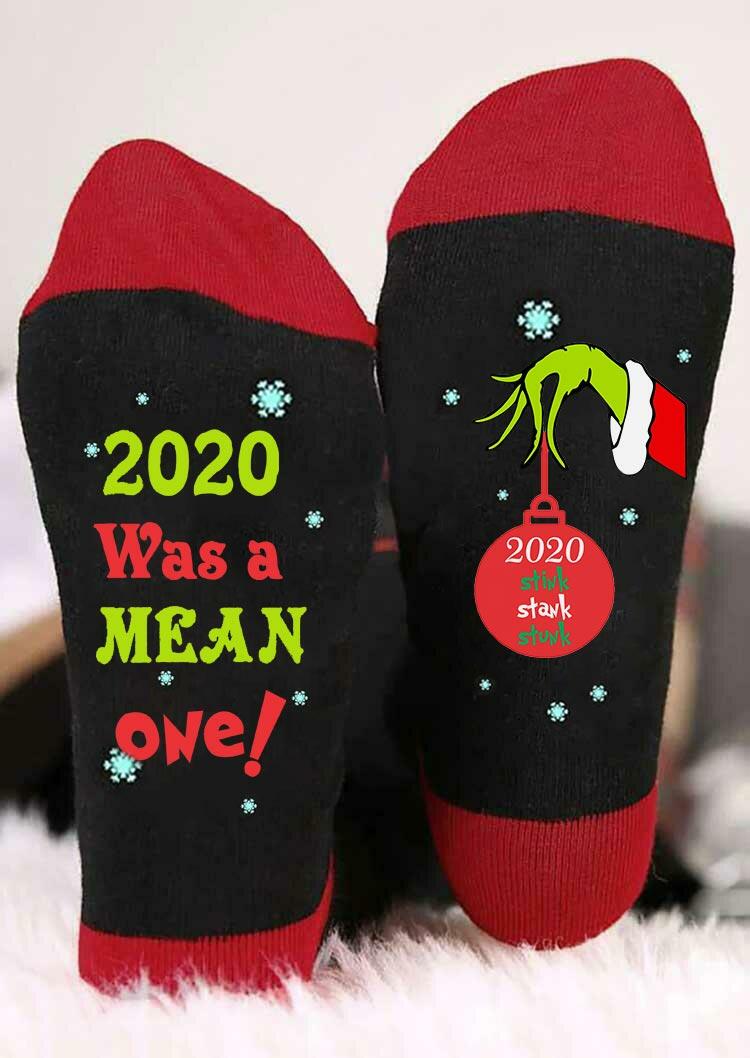 

Crew Socks Christmas 2020 Stink Stank Stunk Grinch Hand Socks in Red. Size