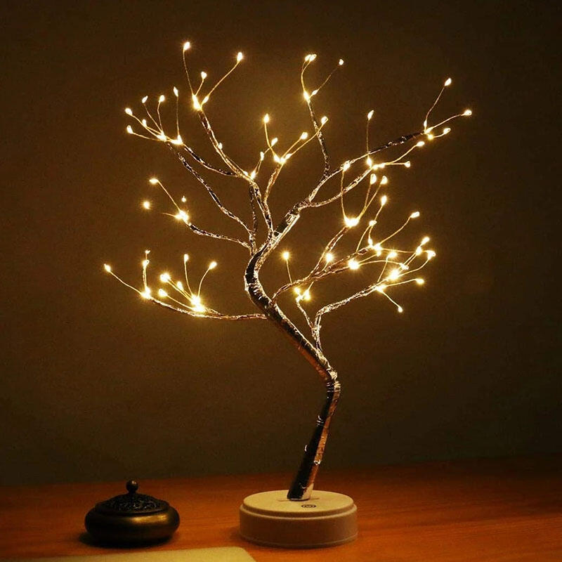 

Home Decor Christmas Decorative Sparkly Tree LED Lamp in Silver. Size