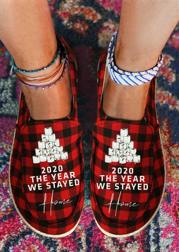 

Sneakers 2020 Stink Stank Stunk Grinch Hand Buffalo Plaid Flat Sneakers in Red. Size: ,38,39,40,41